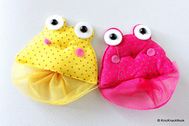 Pink Frog Applique Patch, Kids Applique, Pink Patch